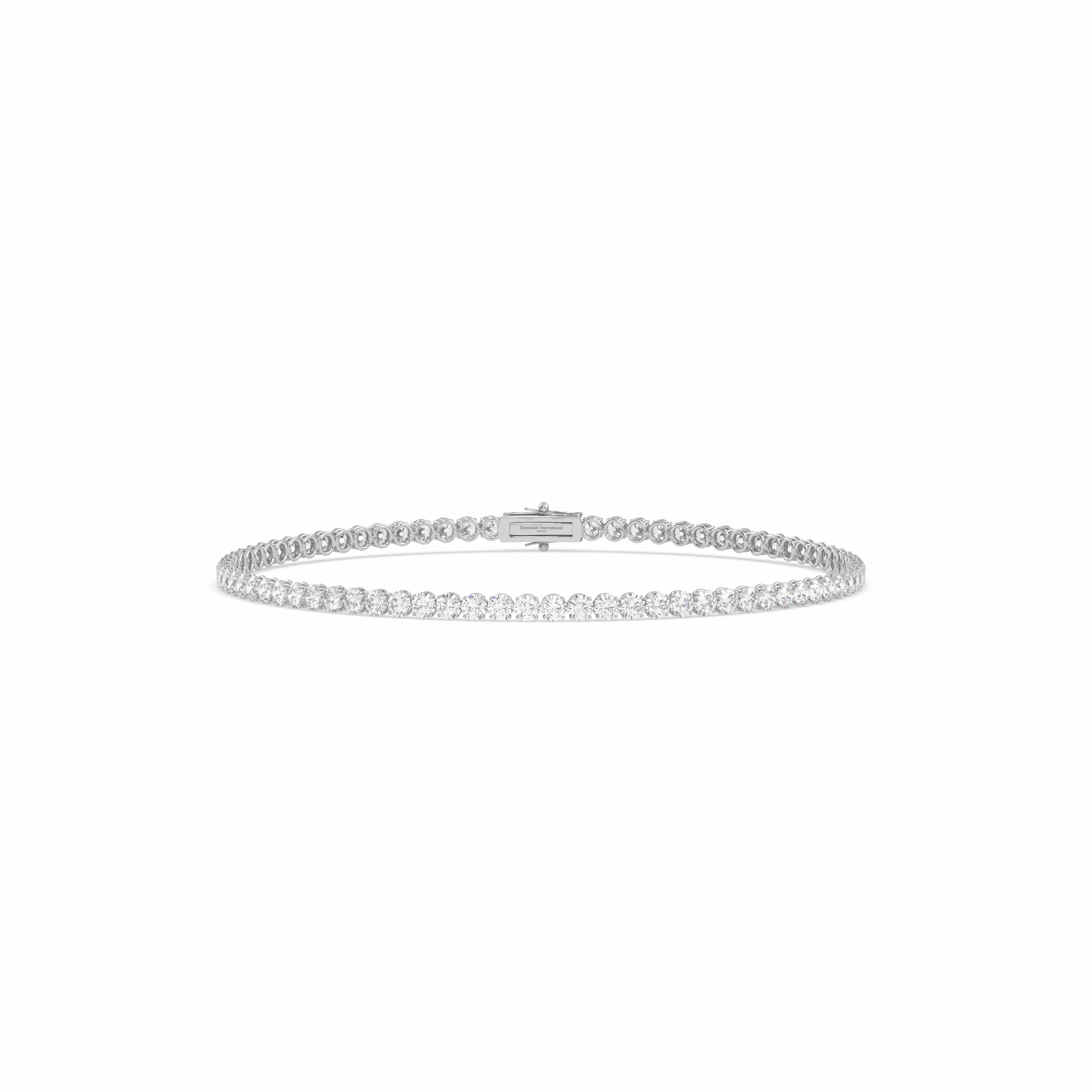 18k white gold 4.0 carat round cut diamond tennis bracelet Photos & images